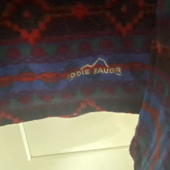 Eddie Bauer Womens Southwestern 1/4 Zip Quest Pullover Fleece Size Large - Picture 3 of 11